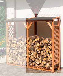 Promadino Kaminholzregal für draußen - Brennholzlagerung
